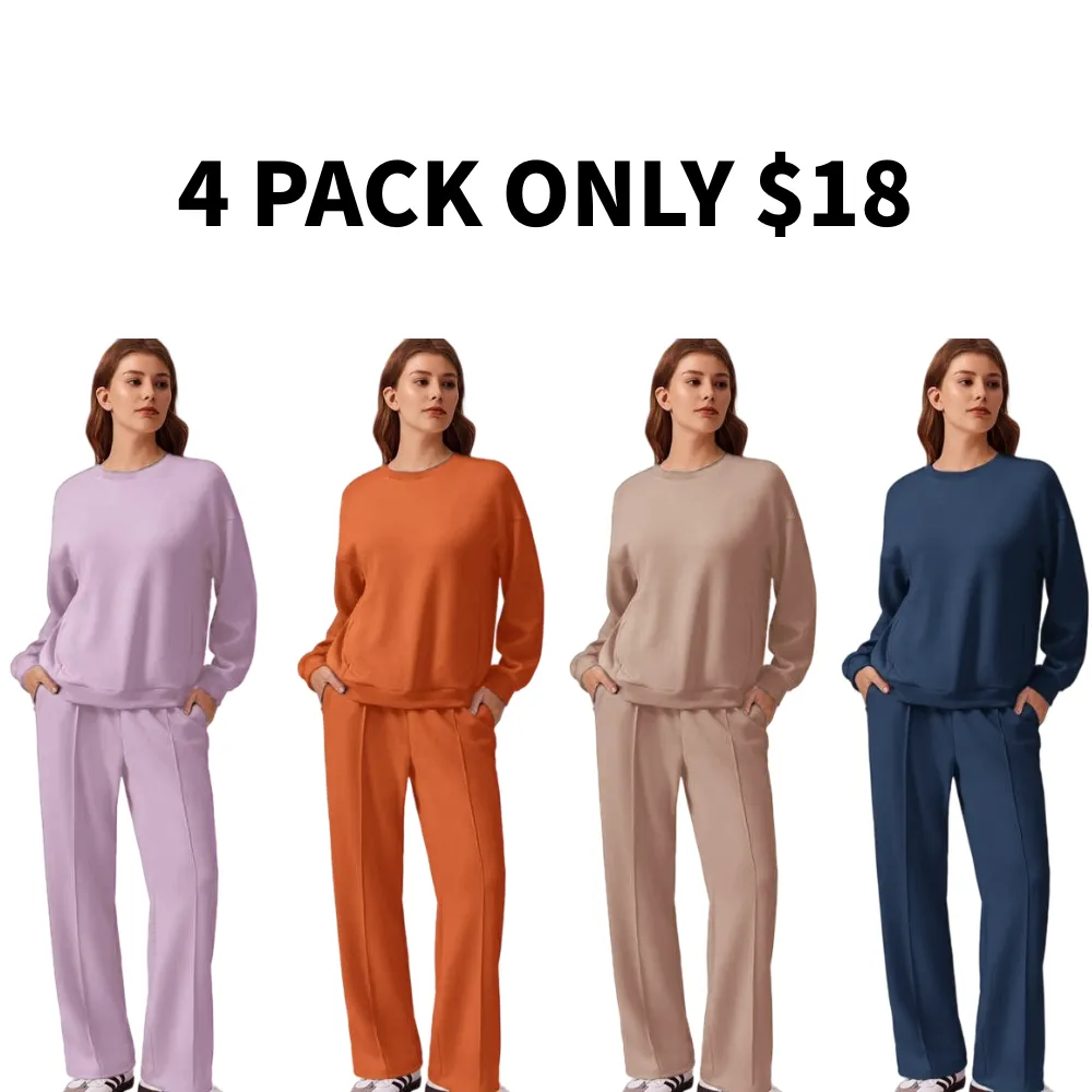 2-Piece Long Sleeve Sweatshirt