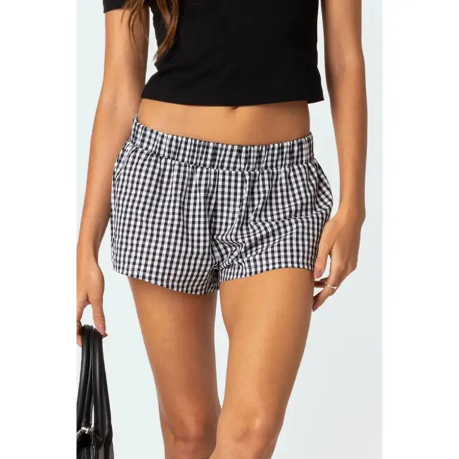 Relaxed Elastic Waist Shorts