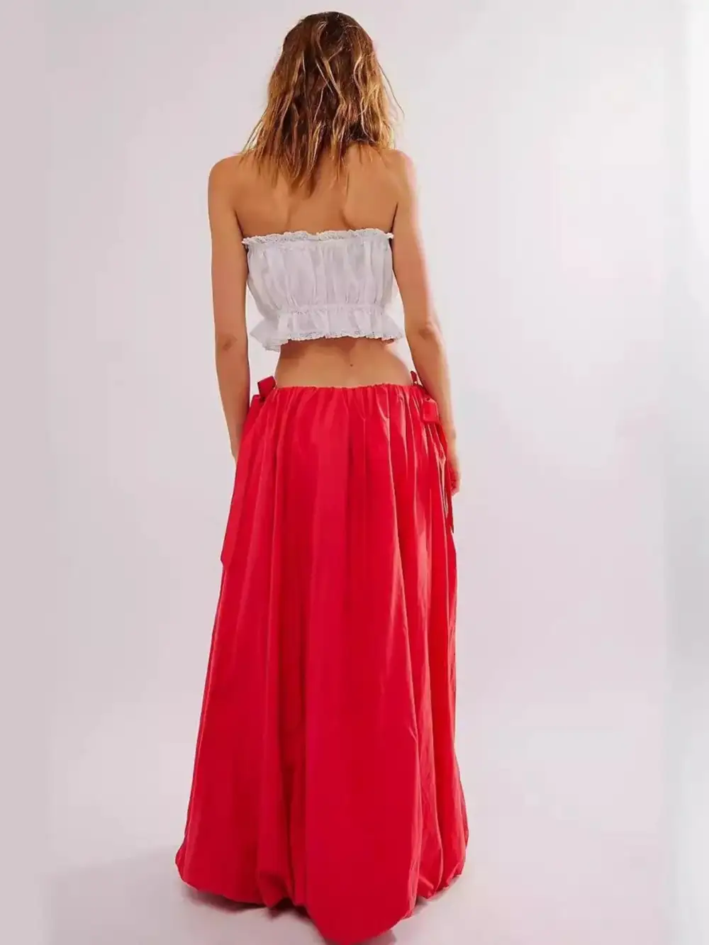 Softened Drawstring Pocket Detail Skirt