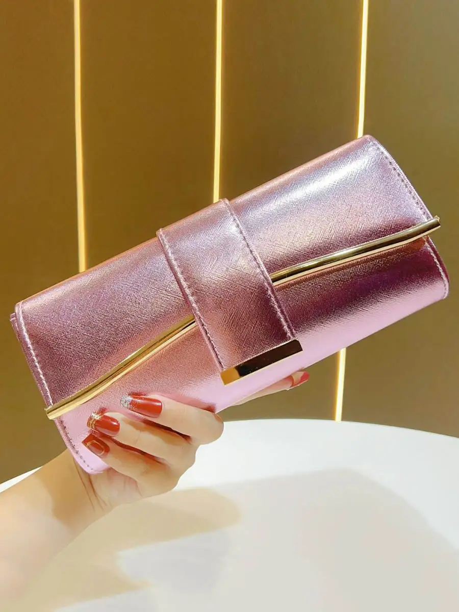 Chain Detail Evening Clutch Bag
