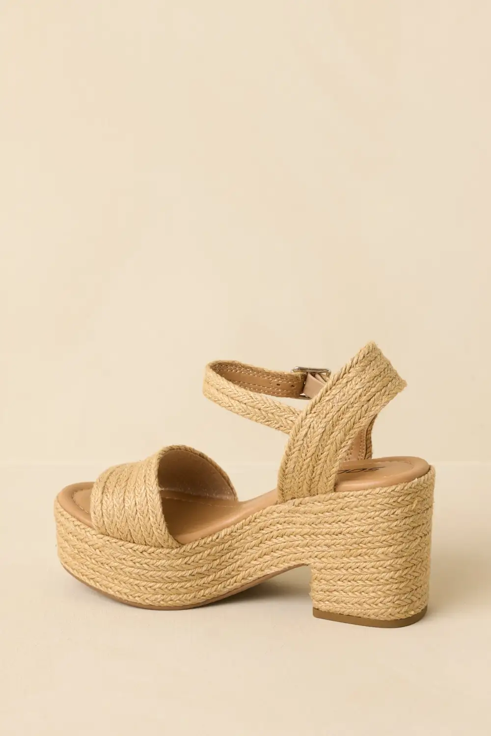 Raffia Platform Heels