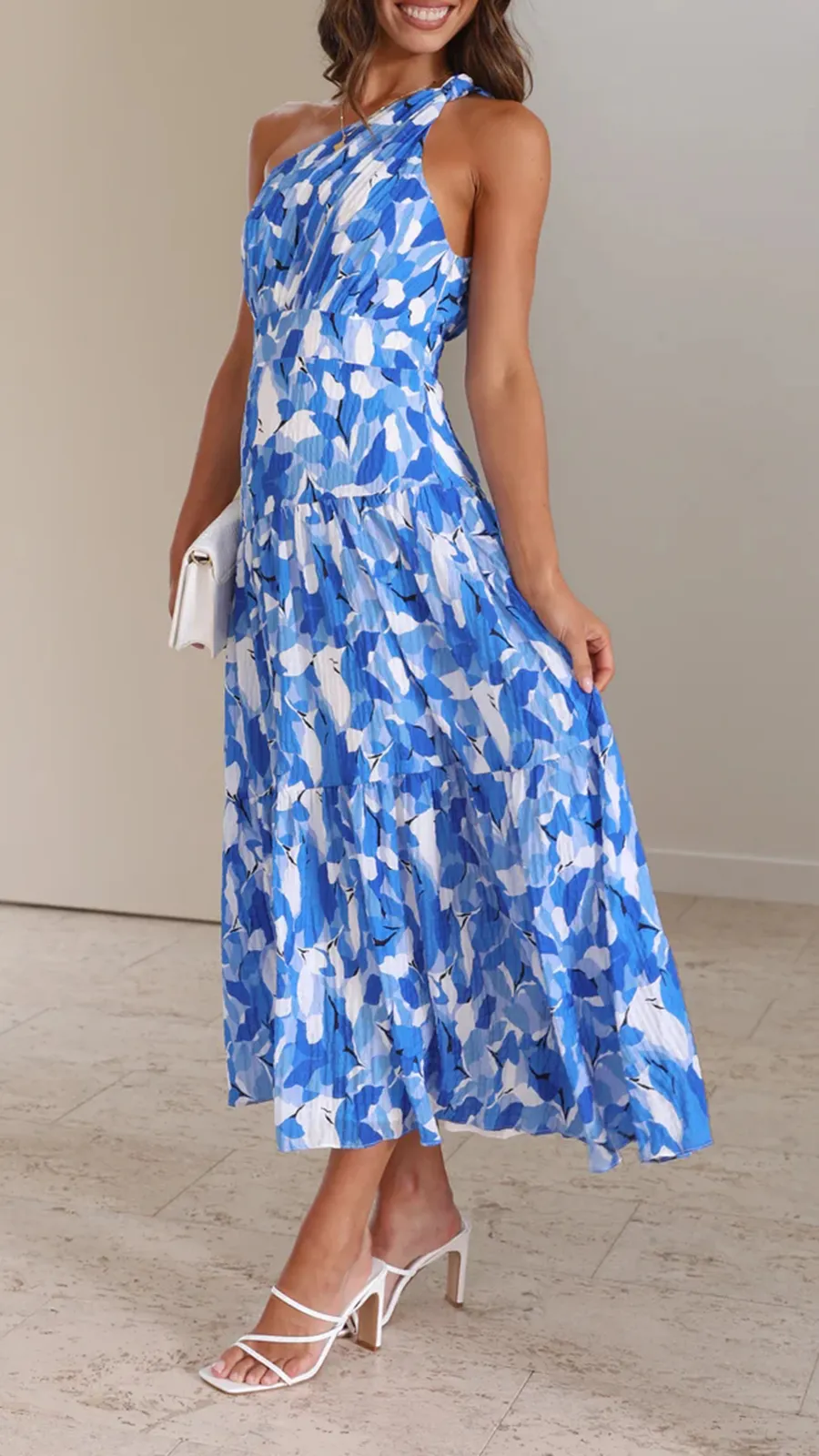 Knot Detail In Shoulder Strap Dress