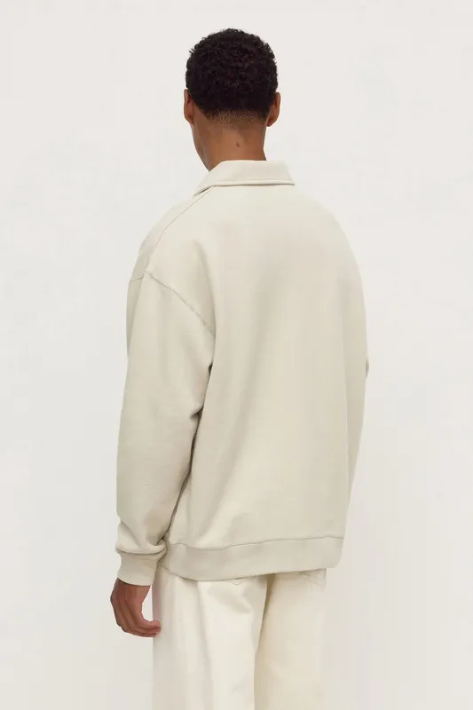 Limestone Fleece Polo Sweatshirt