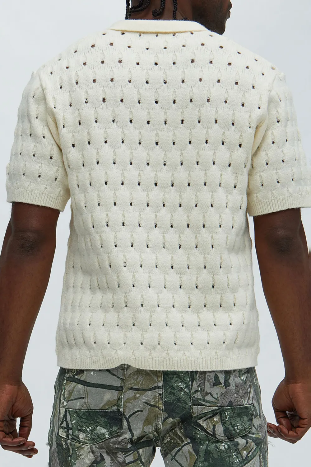 Hollow Textured Polo