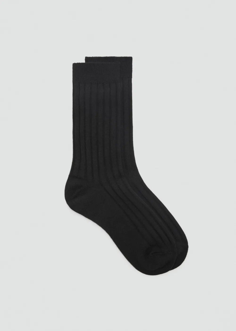 Black Wool Blend Casual Style Socks