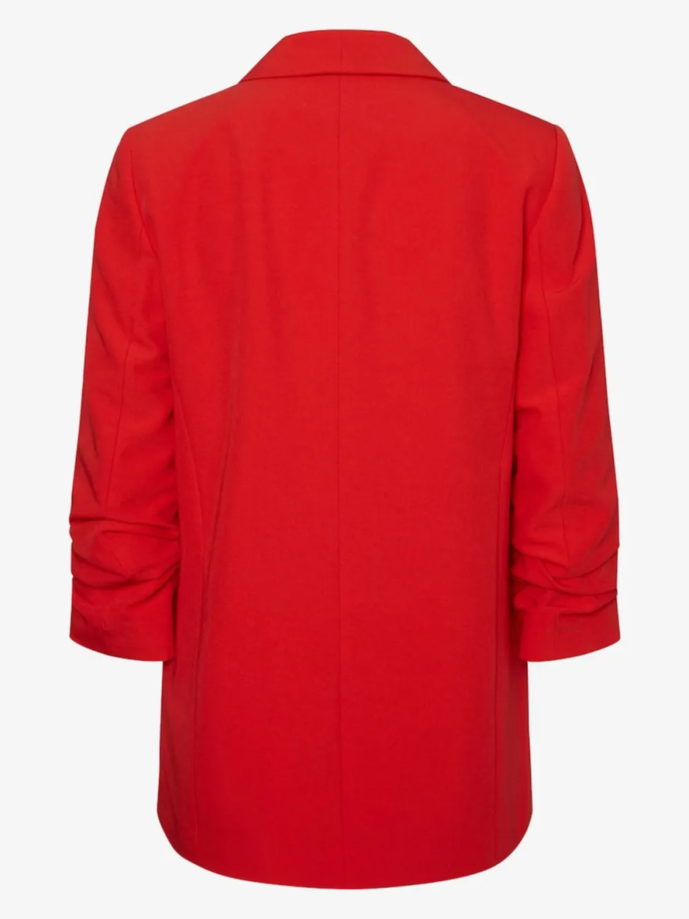 Red Plain Colored Soft Feel Blazer
