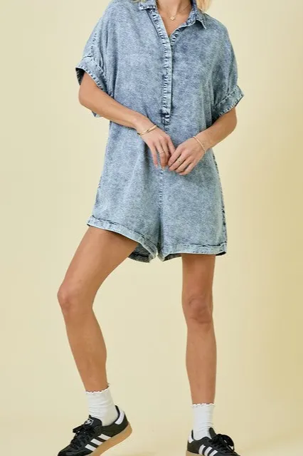 Textured Relaxed Everyday Romper