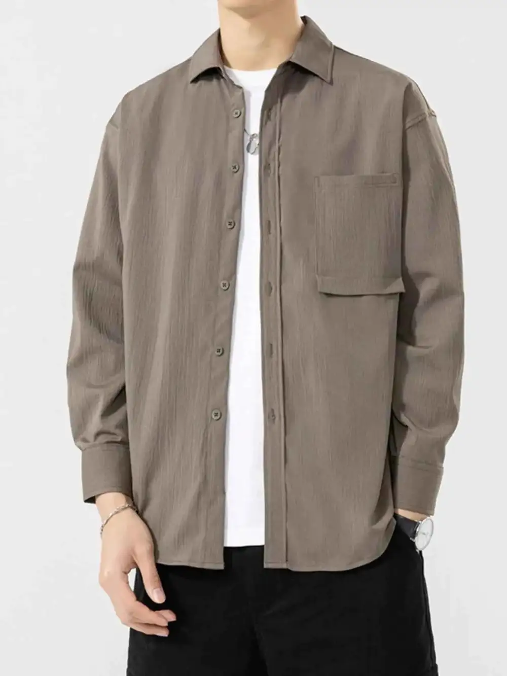 Everyday Button Up Long Sleeve Shirt