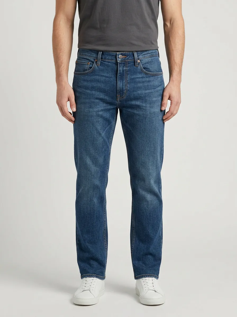 Comfort Straight Leg Stretch Jeans