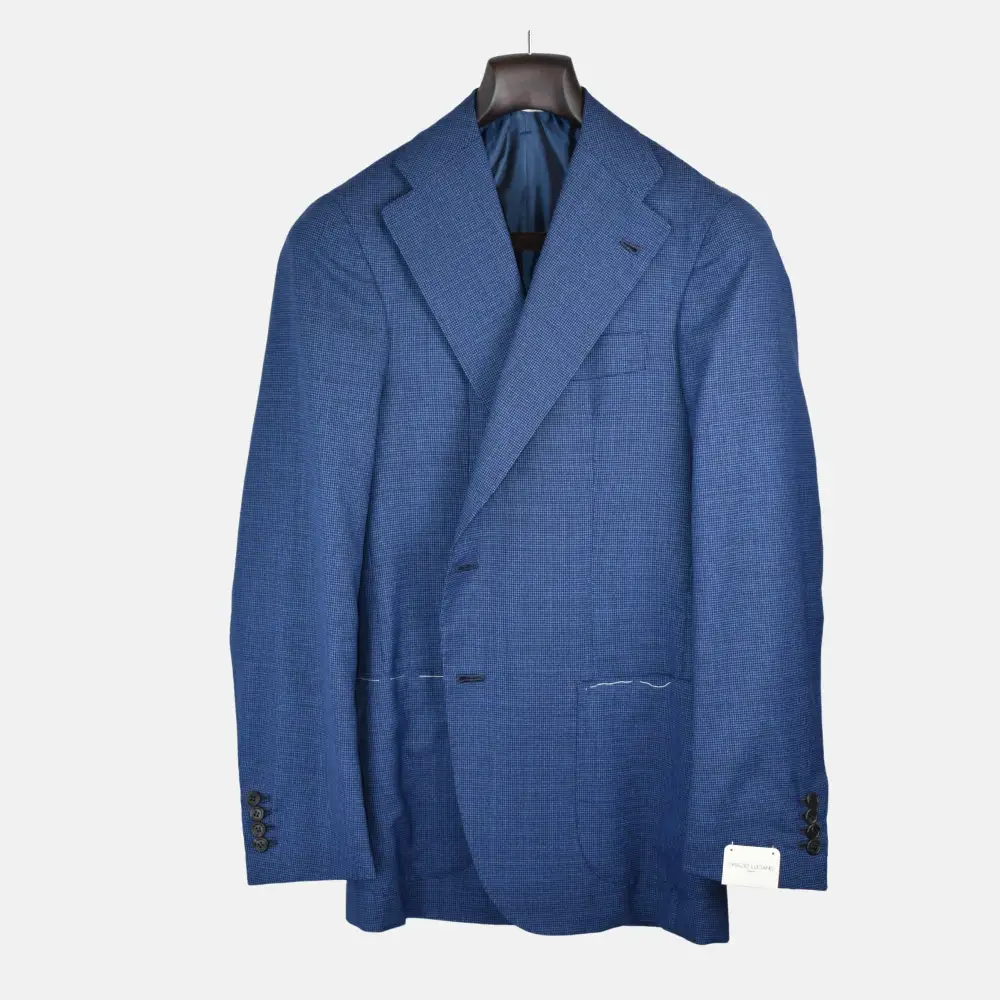 Classic Patterned Wool Blazer Jacket