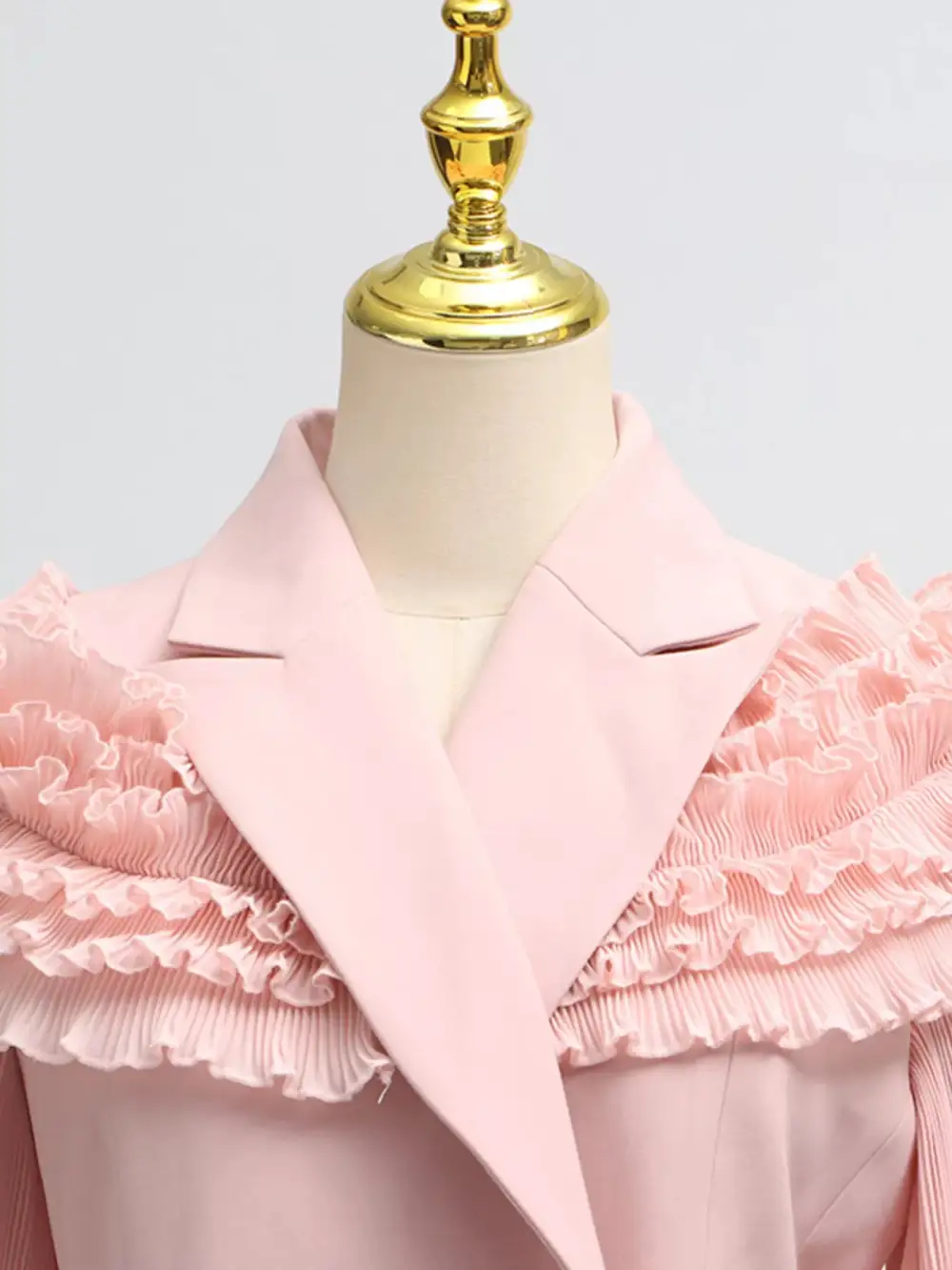 Textured Collared Button Front Detail Coordinated Set