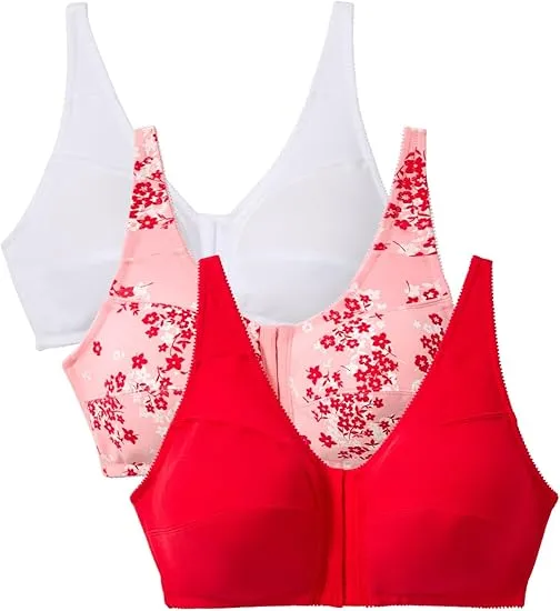 3PC-Seamless Breathable Gathered Thin Jelly Strip Bra Without Steel Ring