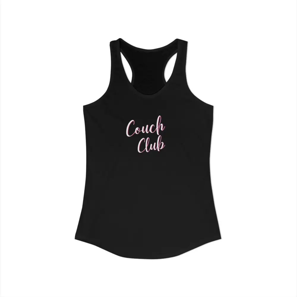 Couch Club Graphic Racerback Tank