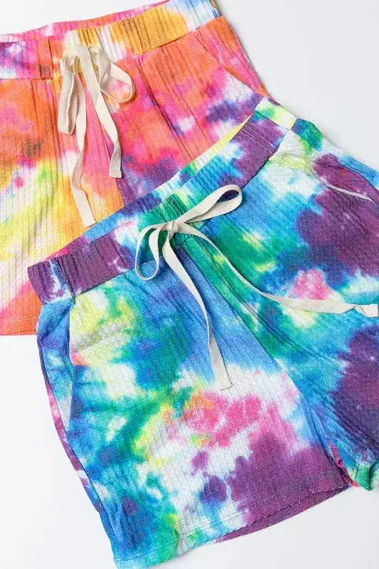 Everyday Tie Dye French Terry Casual Shorts