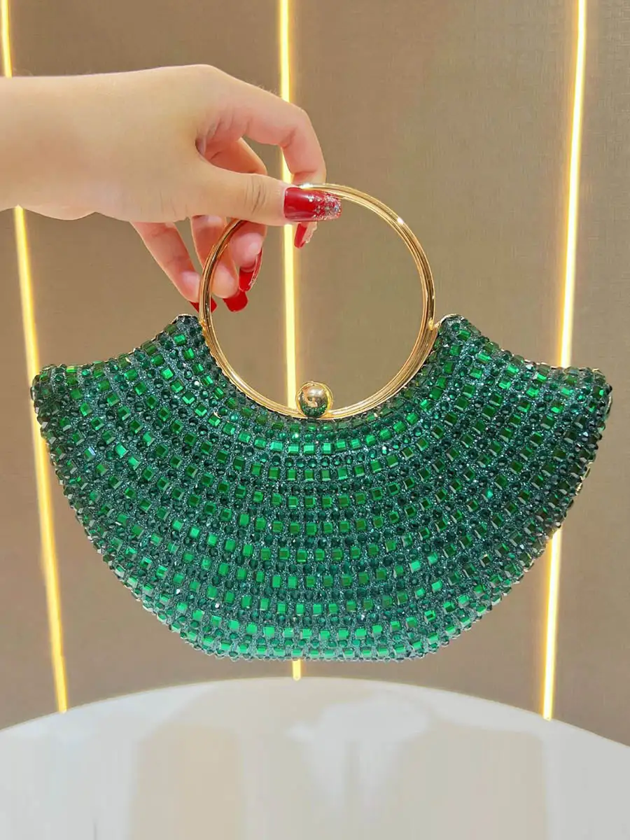 Chain Rhinestone Occasion Clutch Bag