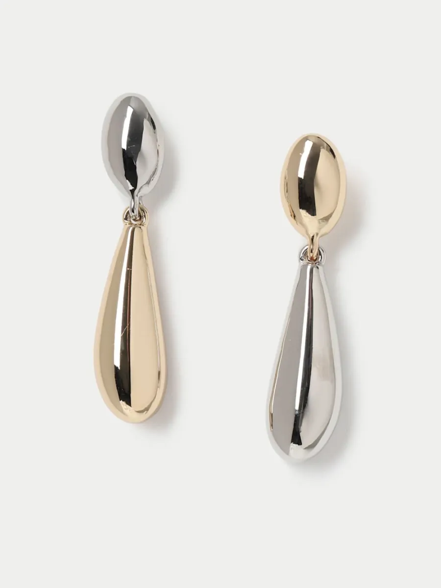 Contrast Color Drop Earrings