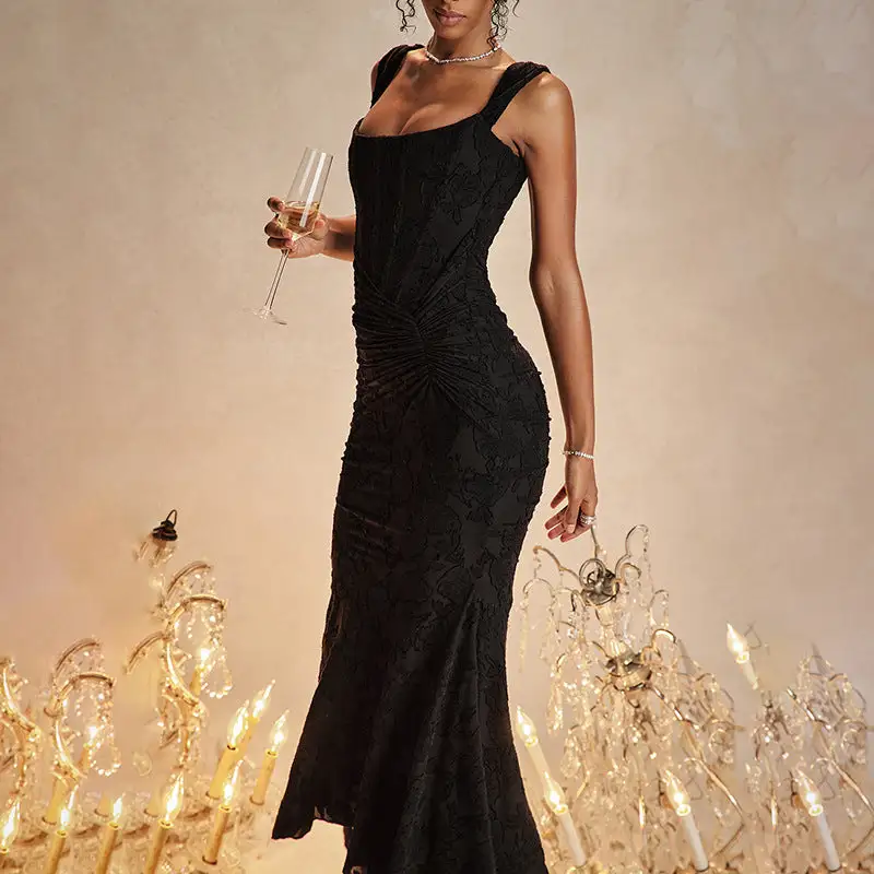 Strapless Off Shoulder Maxi Dress
