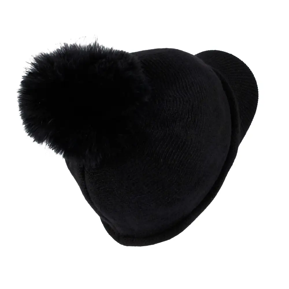 Knit Pom Pom Sun Visor