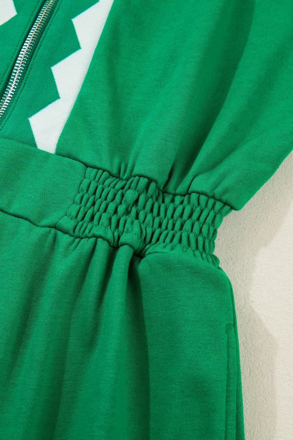 Patchwork Half Zip Front Mini Dress