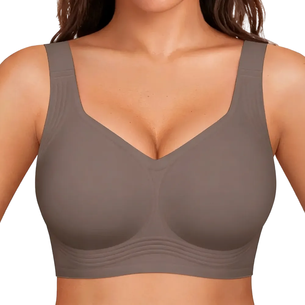 Women Jelly Wireless Womens Comfortable Wireless Bras Push Up Bralettes Seamless Tshirts Bras Deep V Everyday Bras