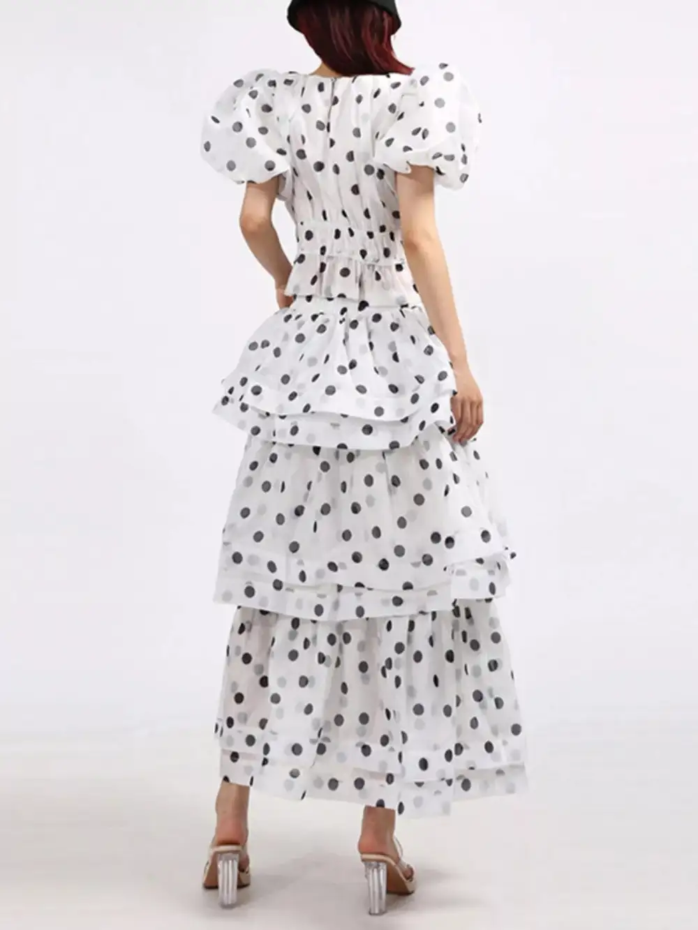Button Front Puff Sleeve Coordinated Set