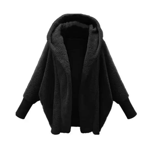 Open-Front Fisherman Knit Coat