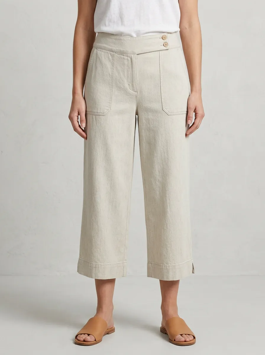 Relaxed Street Style Women's Cropped Pants