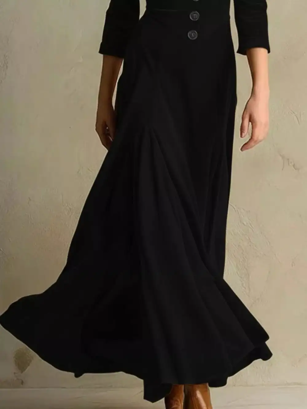 Wearable Cut Velvet Button Front Maxi Dress