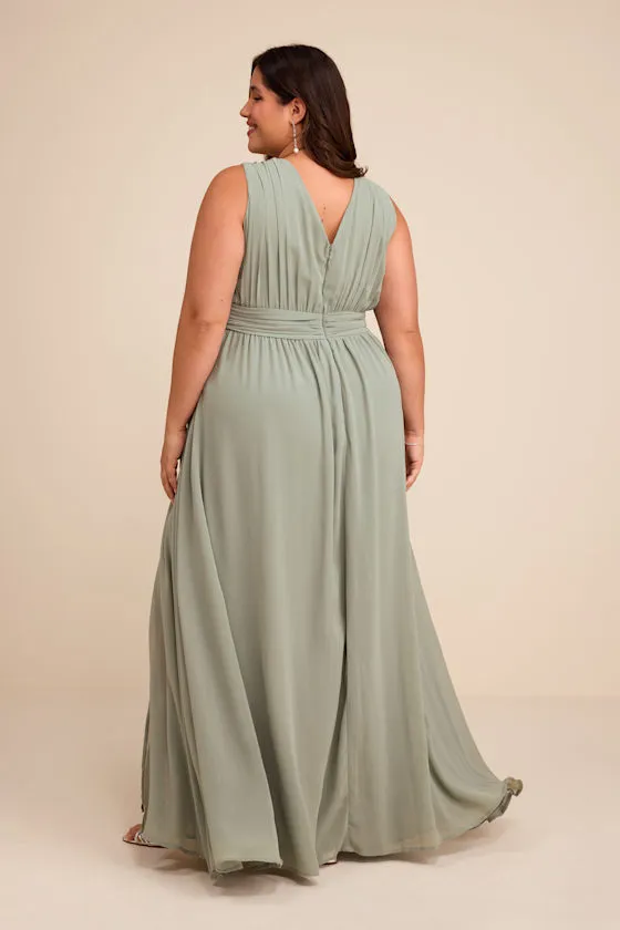 Heavenly Hues Dark Blue Floral Maxi Dress