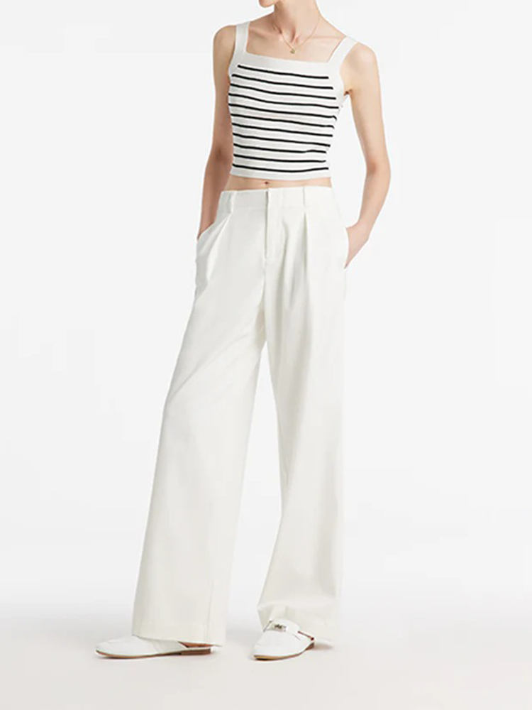 Oil-Resistant Wide Leg Full Length Women Jeans