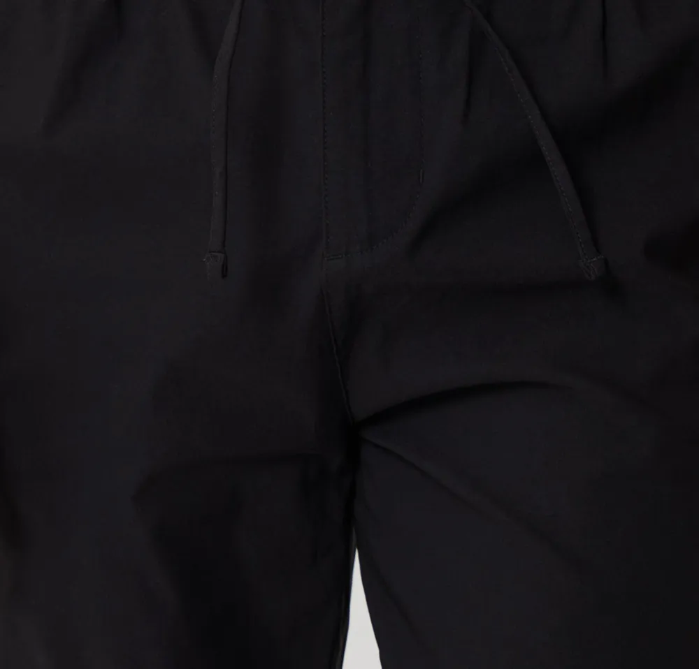 Men's Black Slim-Fit Stretch Pants