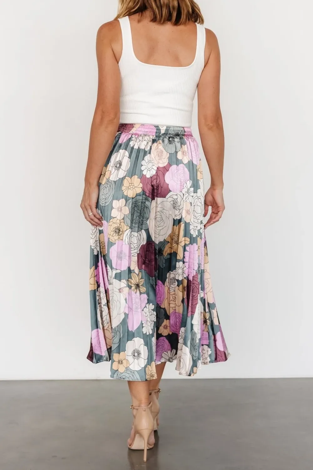 Personalized Art Floral Print Skirt