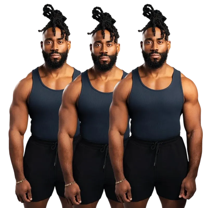 9PACK-Tank Top - Men's Shirt with Classic Design Fitness Wear Athletic Wear