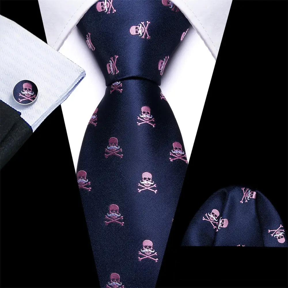 Skull Hanky Necktie Set