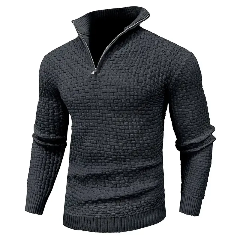 🔥 Men's Cable Knit Quarter-Zip Sweater