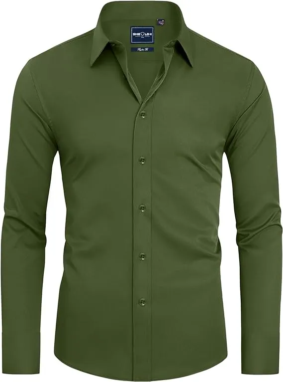 Men's Formal Long-sleeved Button-down Shirt