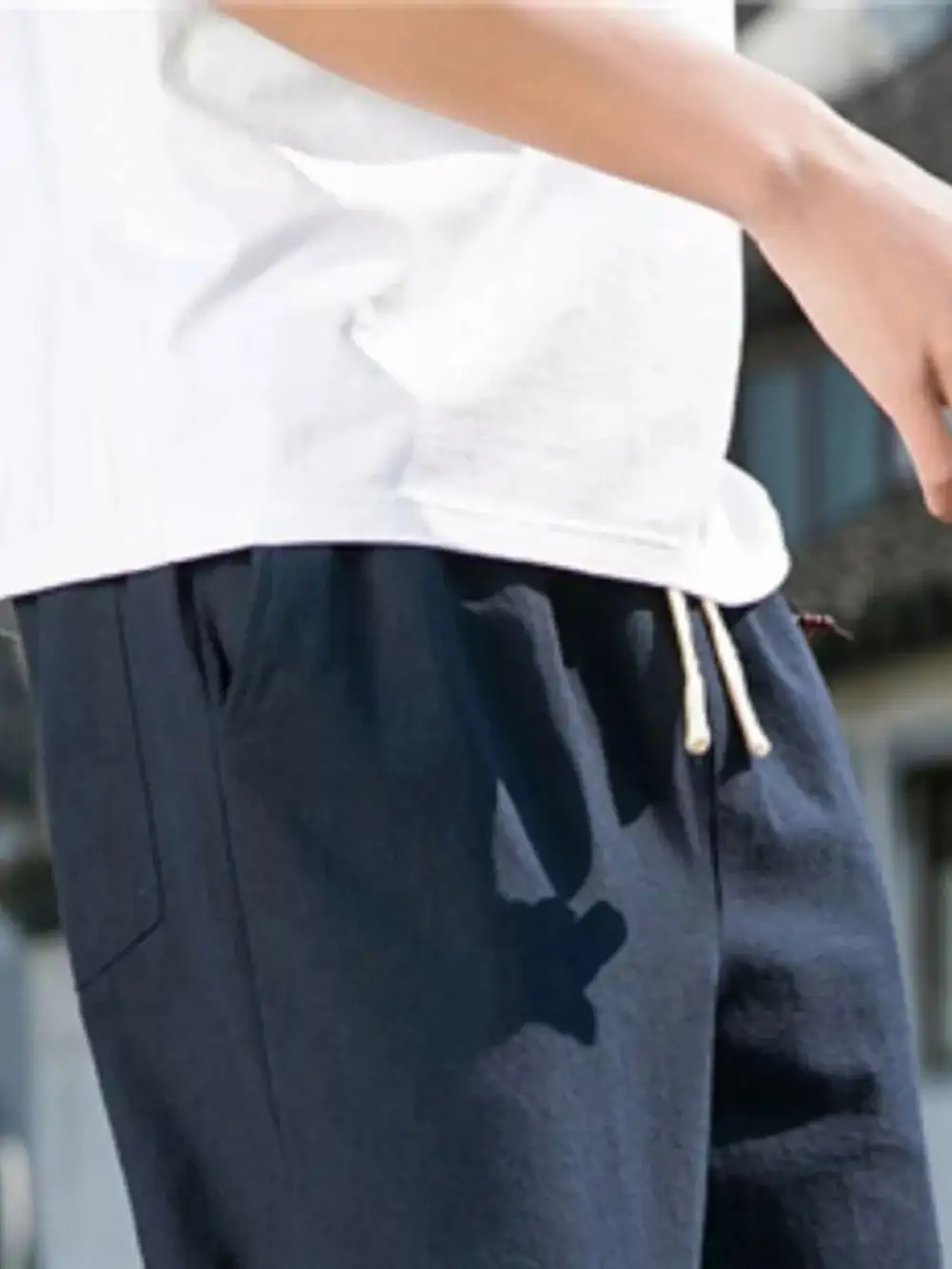 Men's Plus Size Loose Fit Drawstring Casual Pants
