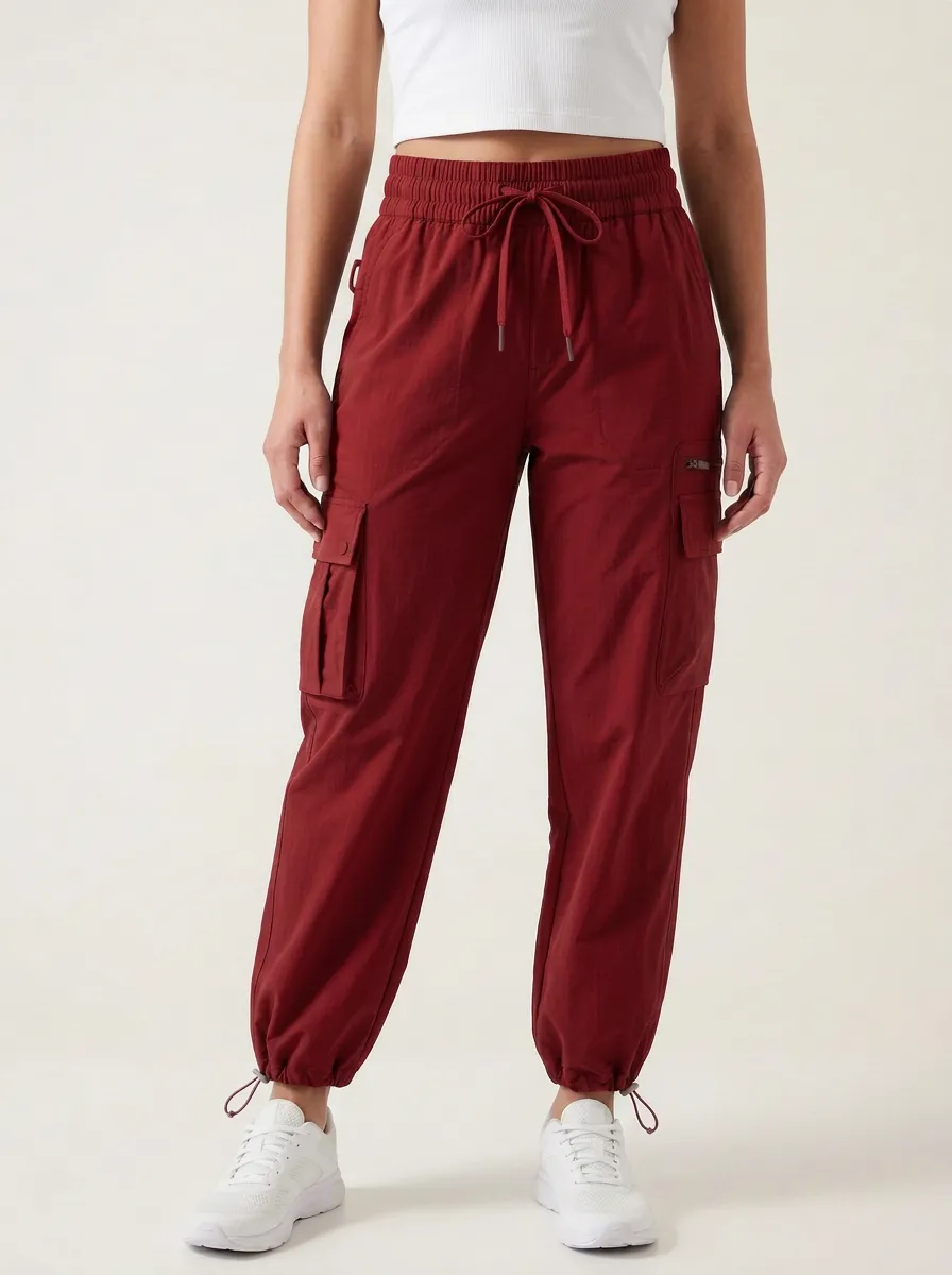 Women's Coastal Inspired Cargo Graphic Cargo Work Pants