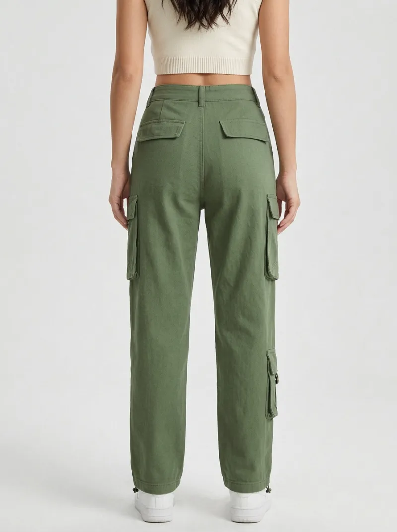 Outdoor-Inspired Utility Style Multi Pocket Casual Look Women's Multi Pocket Cargo Pants