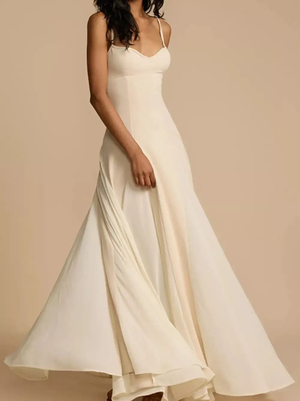 Refined Spaghetti-Strap Maxi Dress