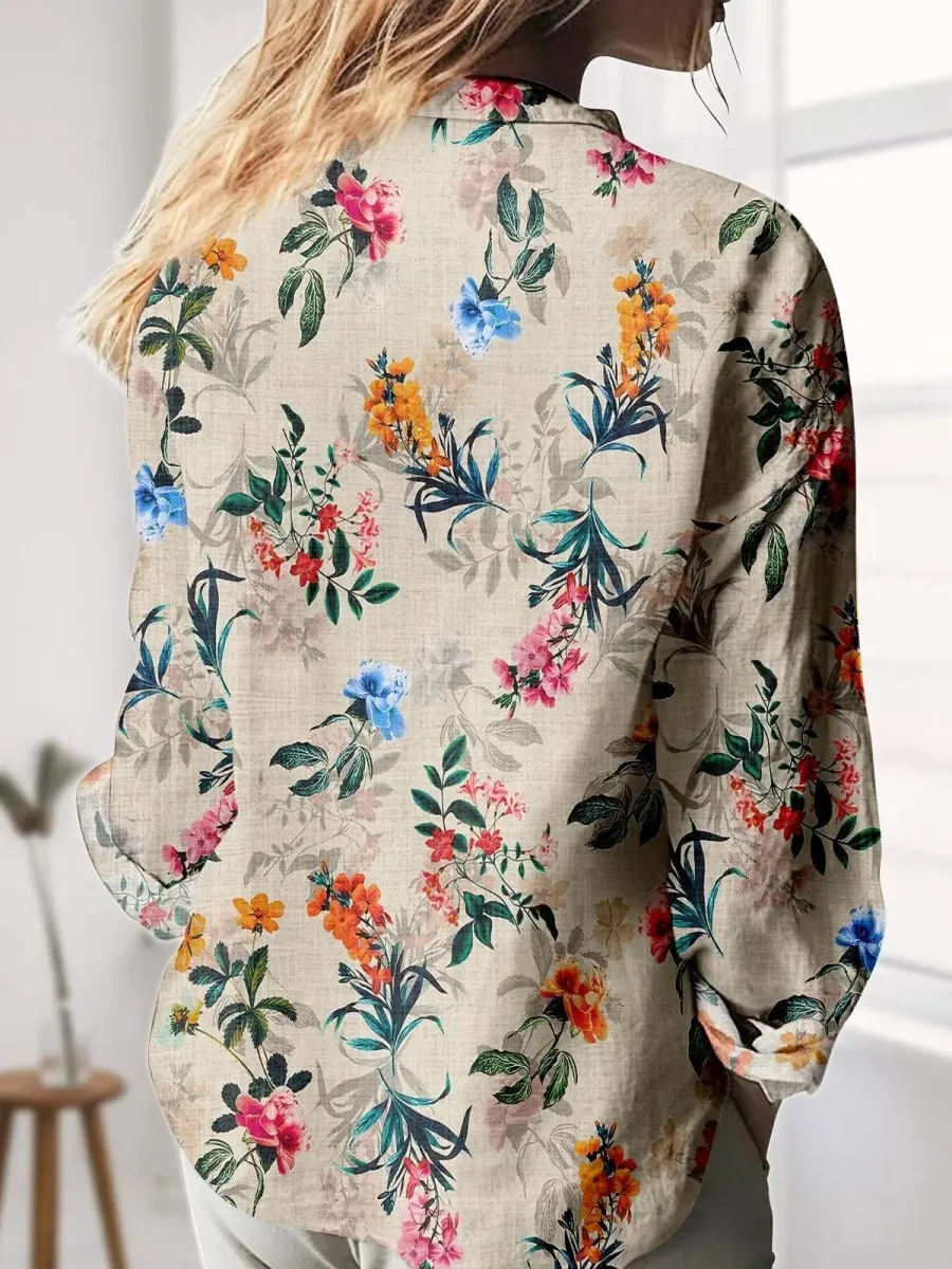 Multicolor Floral Print Shirt