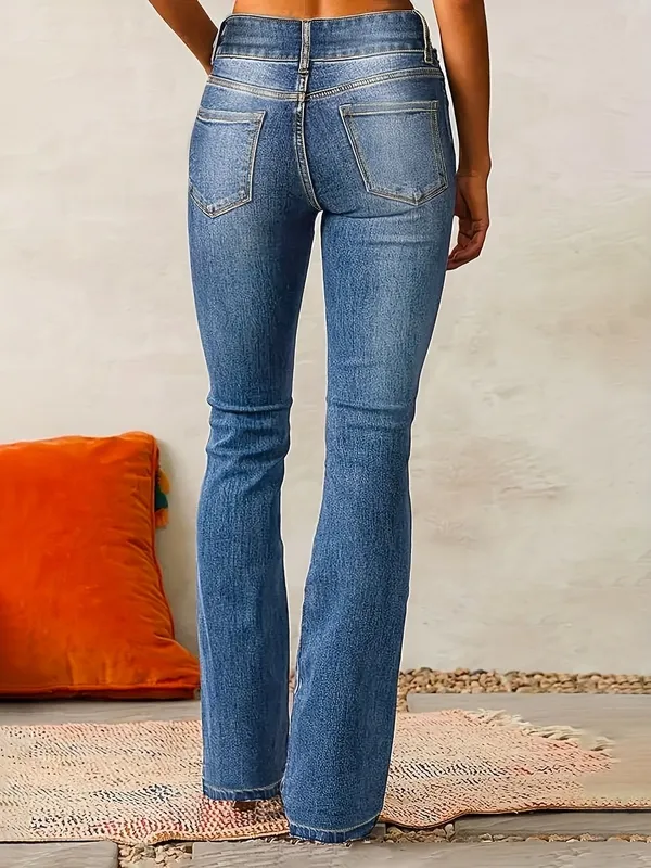 High-waisted Flared Jeans