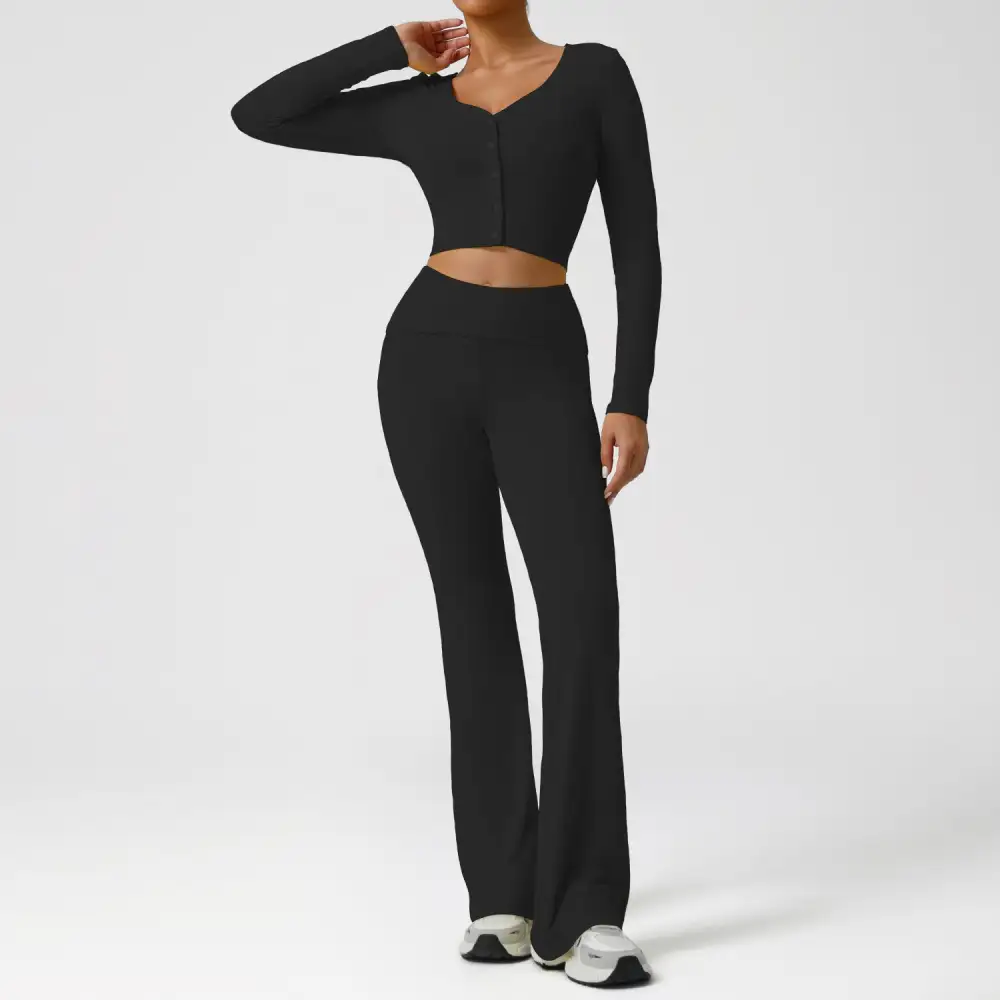 Yoga Running Top and Trousers Active Set