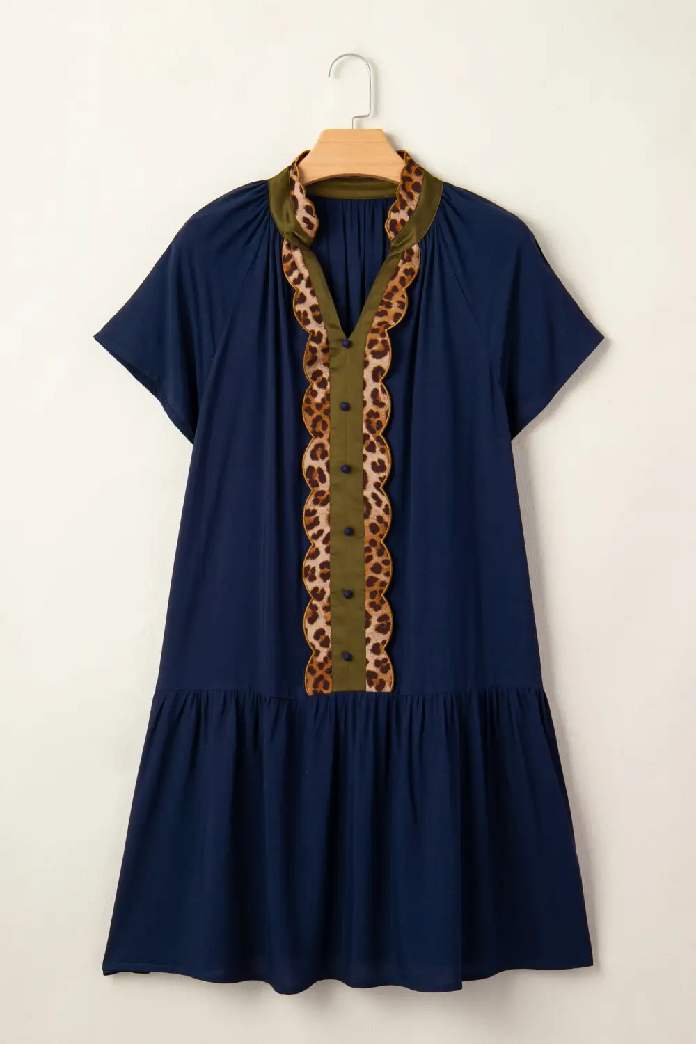 Soft Touch Animal Print Short Sleeve Dress