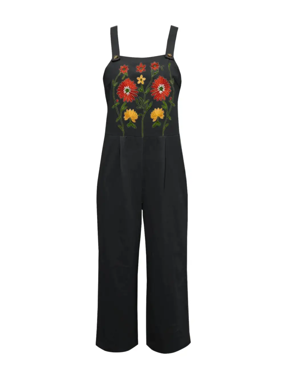 Floral Embroidered Wide Leg Jumpsuit