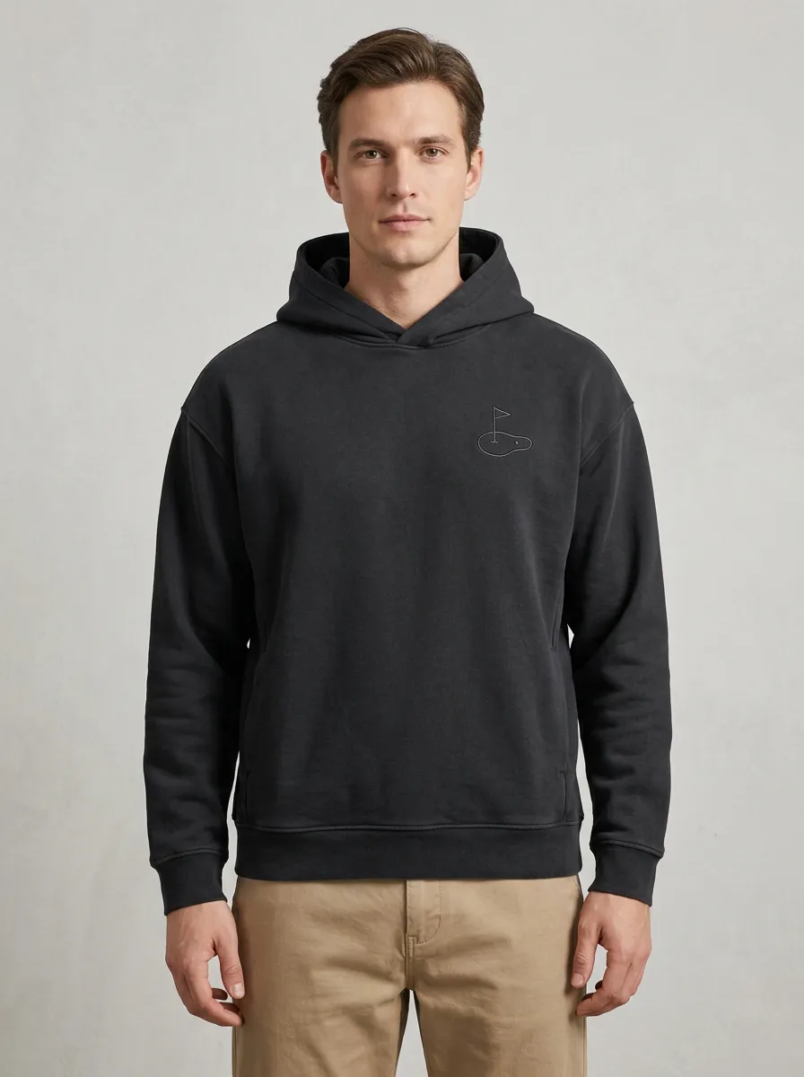 Sport Flag-Motif Golf Casual Hoodie
