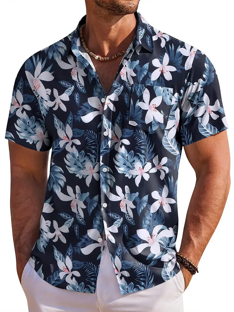 Tropical Holiday Short Sleeve Hawaiian Shirt