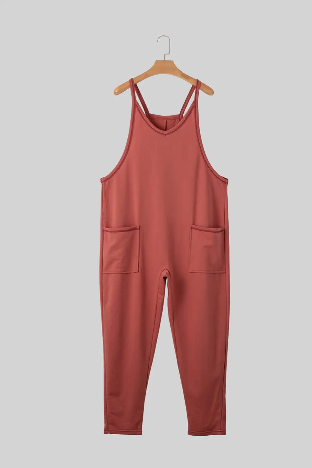 Flame Side Pockets Harem Sleeveless V Pants