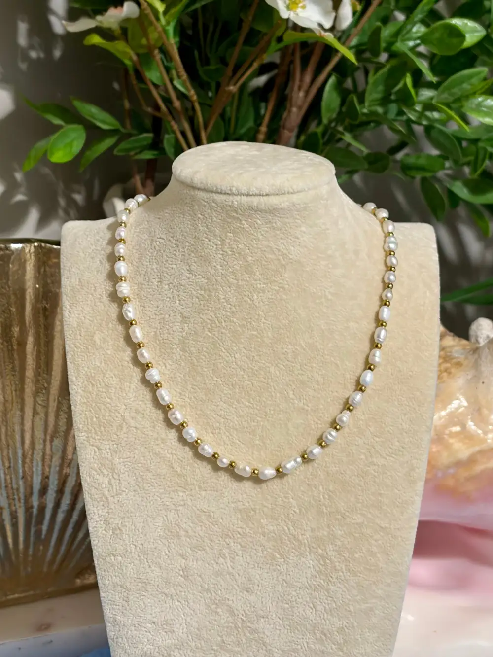 Freshwater Pearl And Necklace