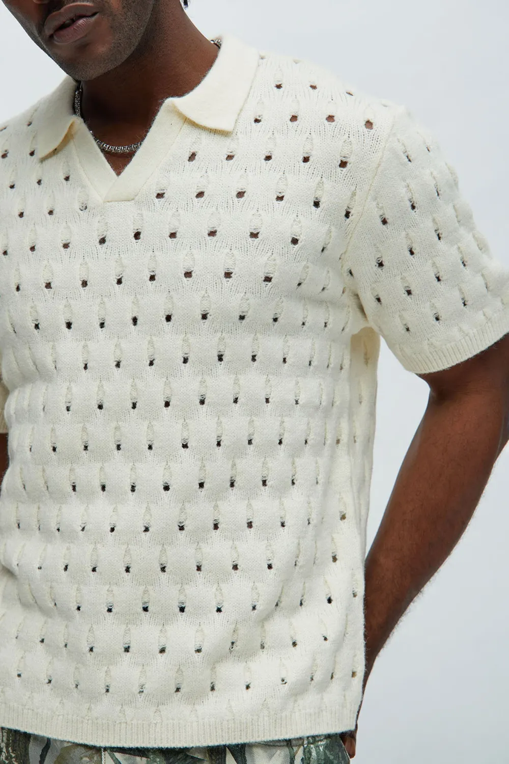 Hollow Textured Polo
